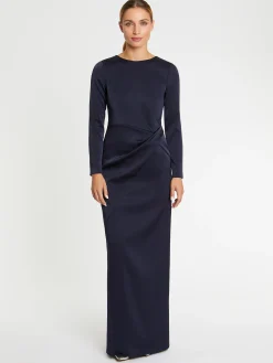 Paule Ka Robe Longue En Crepe Envers Satin<Femme Robes