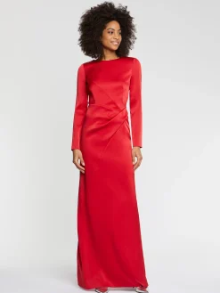 Paule Ka Robe Longue En Crepe Envers Satin<Femme Robes