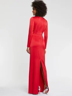 Paule Ka Robe Longue En Crepe Envers Satin<Femme Robes