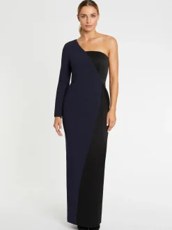 Paule Ka Robe Longue Graphique En Crepe De Satin<Femme Robes
