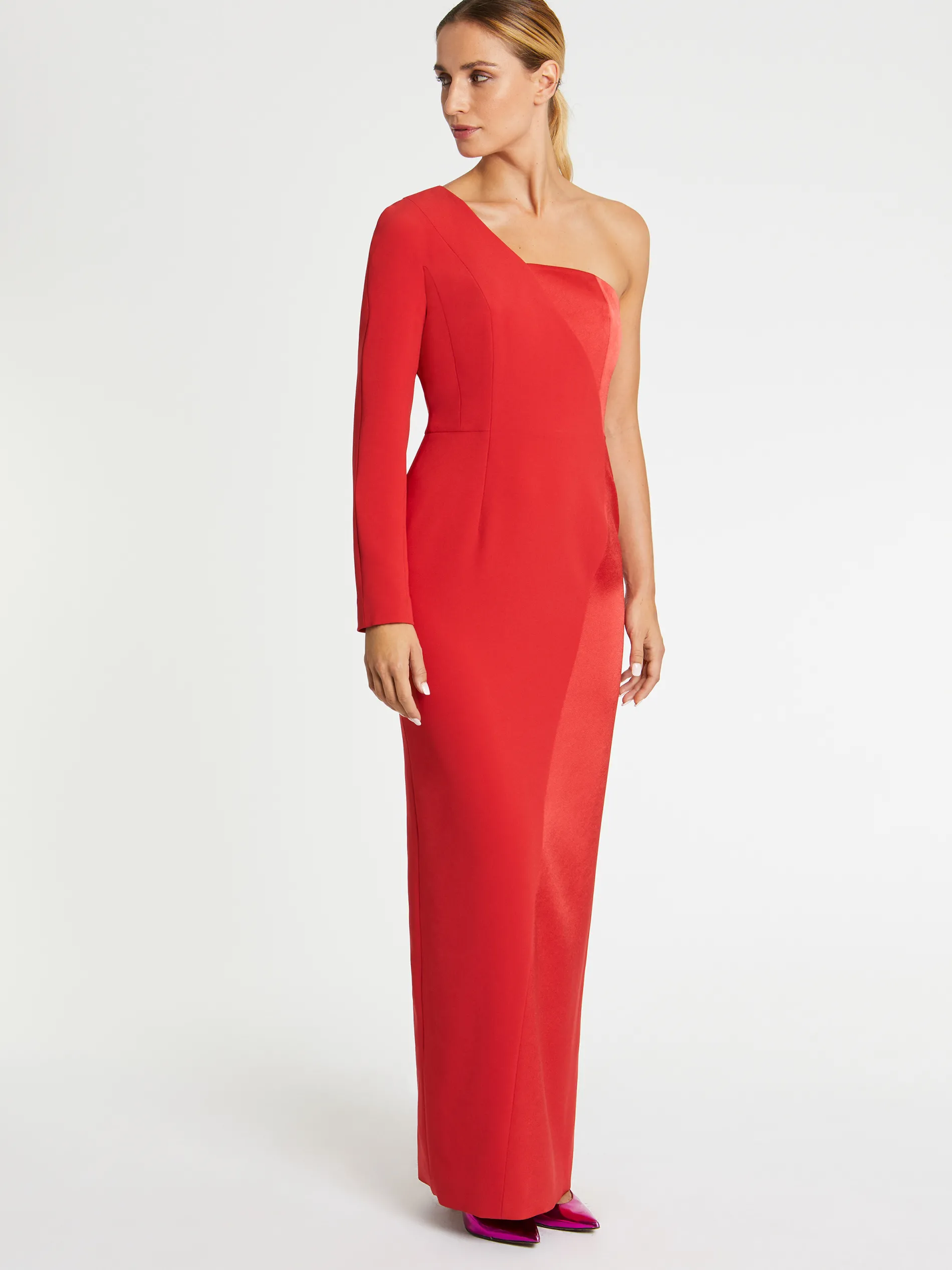 Paule Ka Robe Longue Graphique En Crepe De Satin<Femme Robes