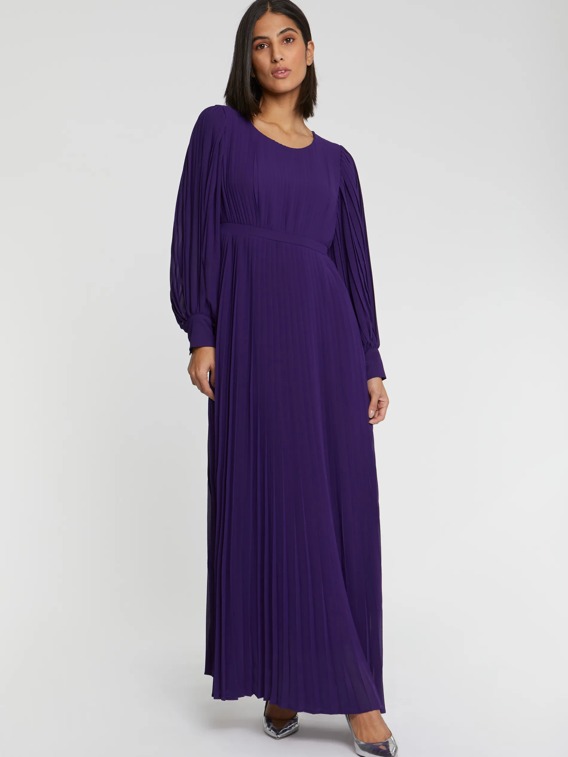 Paule Ka Robe Longue Plissee En Tissu Crepe<Femme Robes
