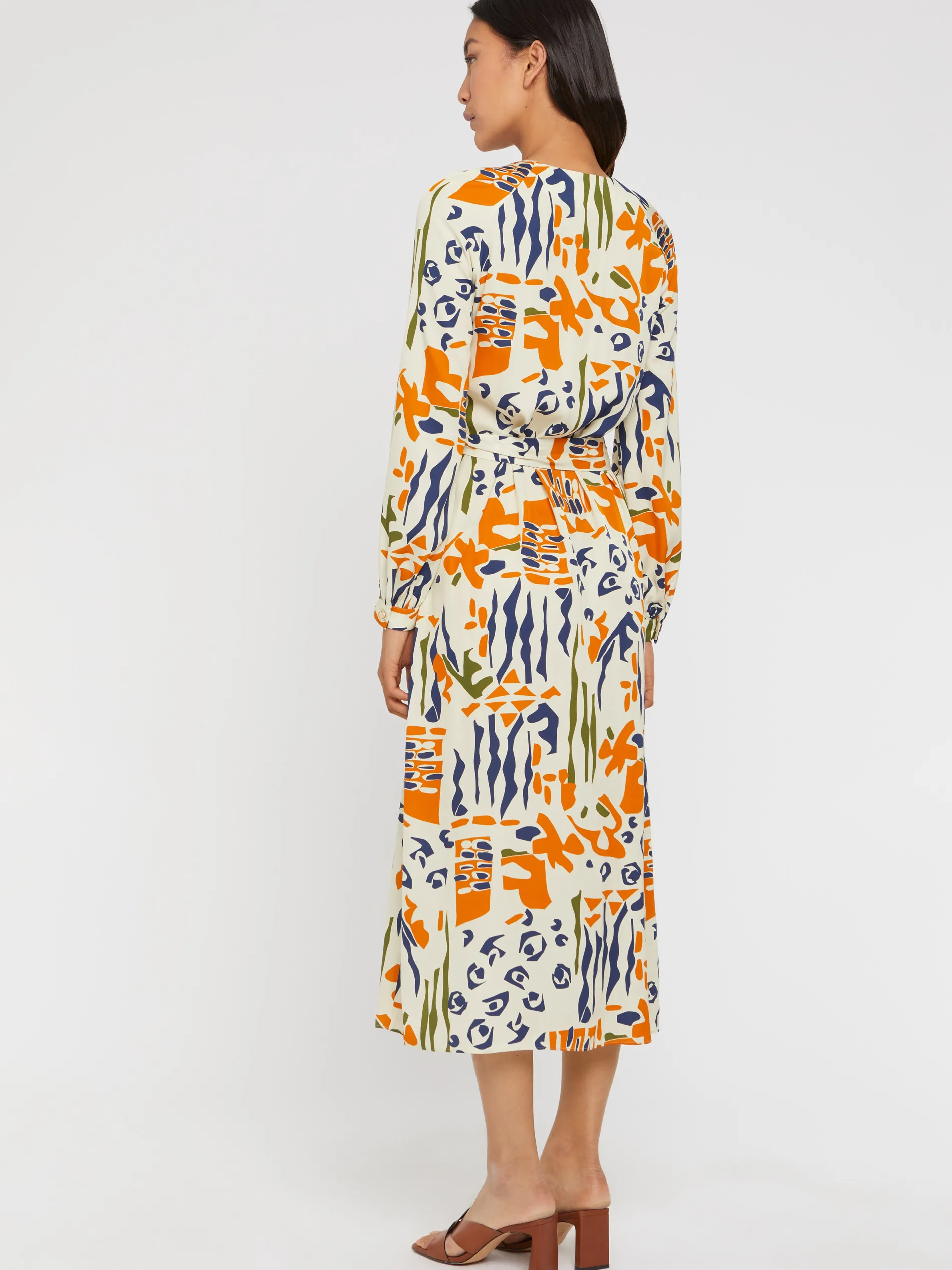 Paule Ka Robe Longue Portefeuille En Viscose Imprime Ethnique<Femme Robes