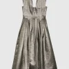 Paule Ka Robe Midi De Ceremonie En Lame<Femme Robes