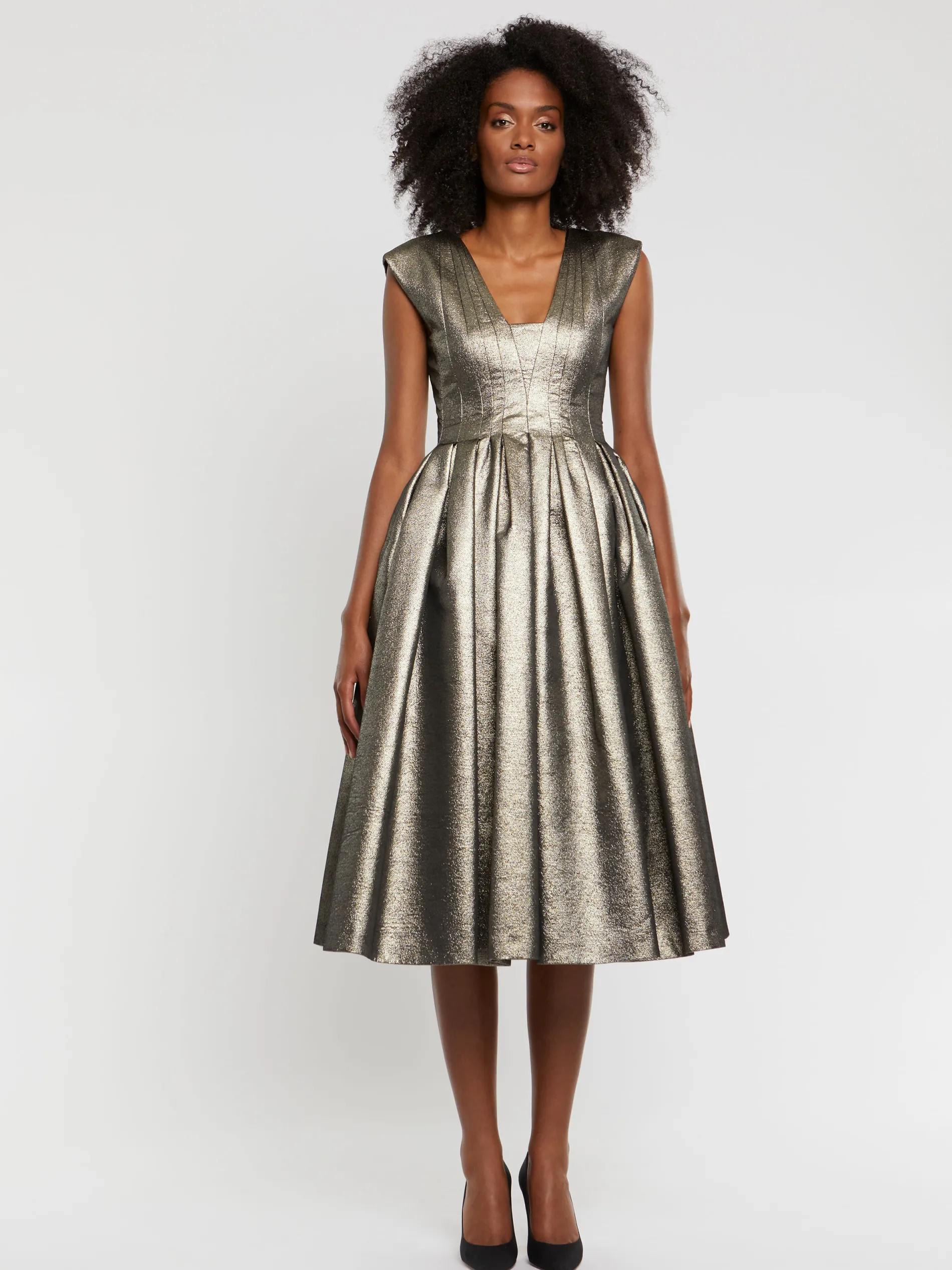 Paule Ka Robe Midi De Ceremonie En Lame<Femme Robes