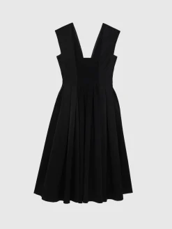 Paule Ka Robe Midi Volumineuse En Crepe<Femme Robes