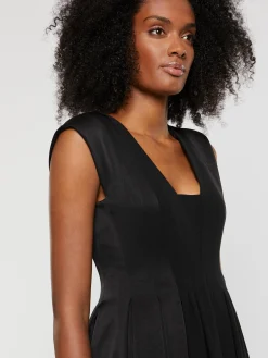 Paule Ka Robe Midi Volumineuse En Crepe<Femme Robes