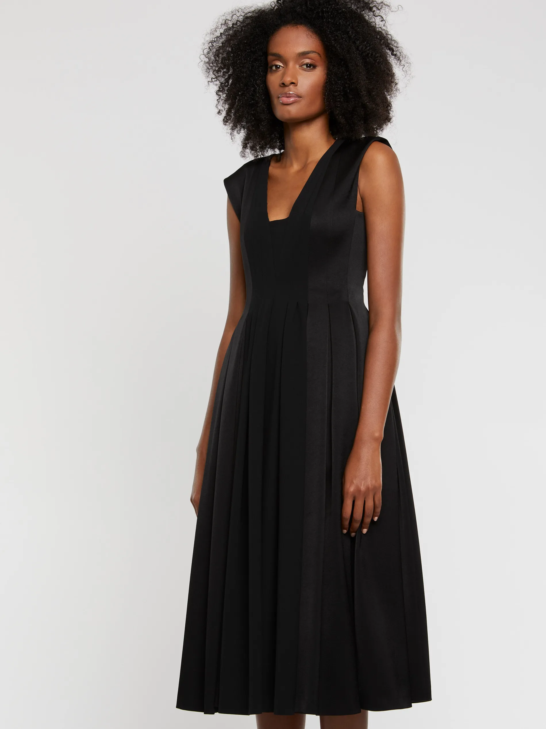 Paule Ka Robe Midi Volumineuse En Crepe<Femme Robes