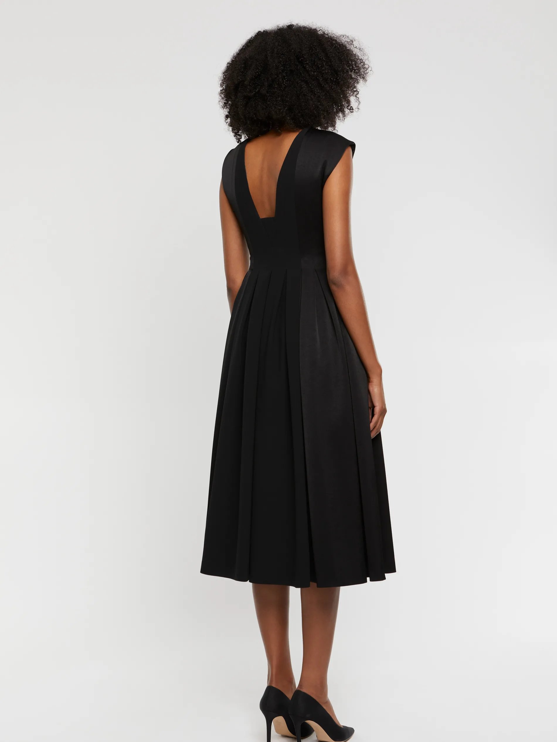 Paule Ka Robe Midi Volumineuse En Crepe<Femme Robes