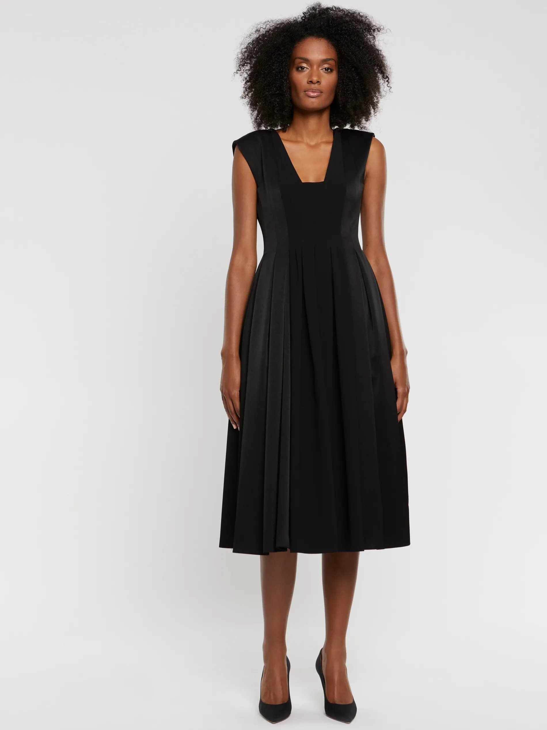 Paule Ka Robe Midi Volumineuse En Crepe<Femme Robes