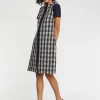 Paule Ka Robe Mi-Longue A Motif Pied-De-Coq<Femme Robes