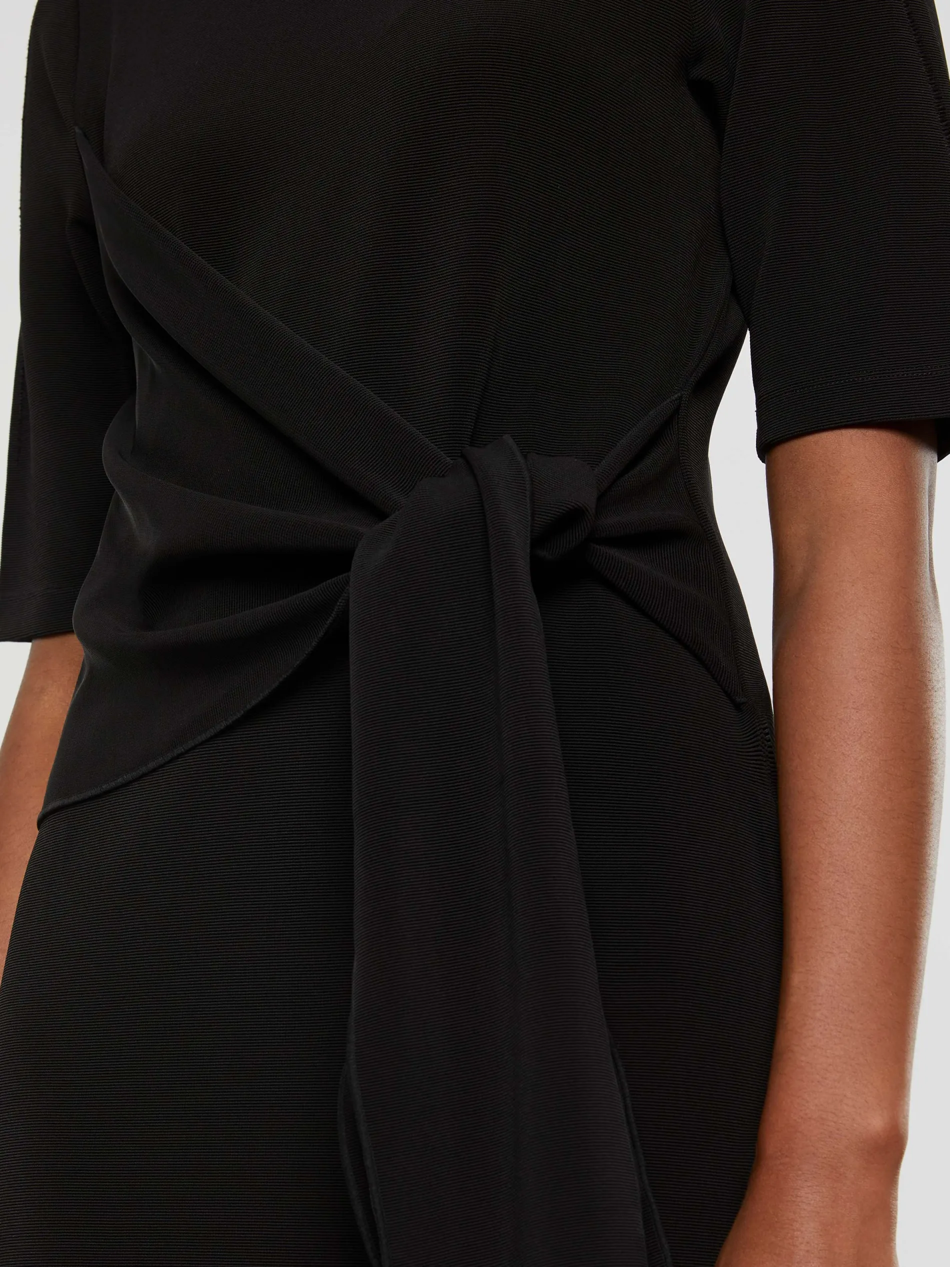 Paule Ka Robe Mi-Longue Drapee En Jersey Ottoman<Femme Robes