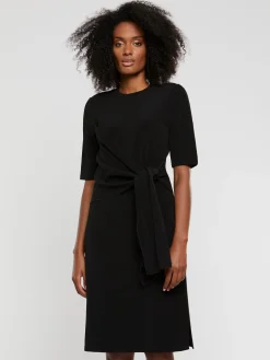 Paule Ka Robe Mi-Longue Drapee En Jersey Ottoman<Femme Robes