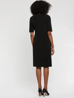 Paule Ka Robe Mi-Longue Drapee En Jersey Ottoman<Femme Robes