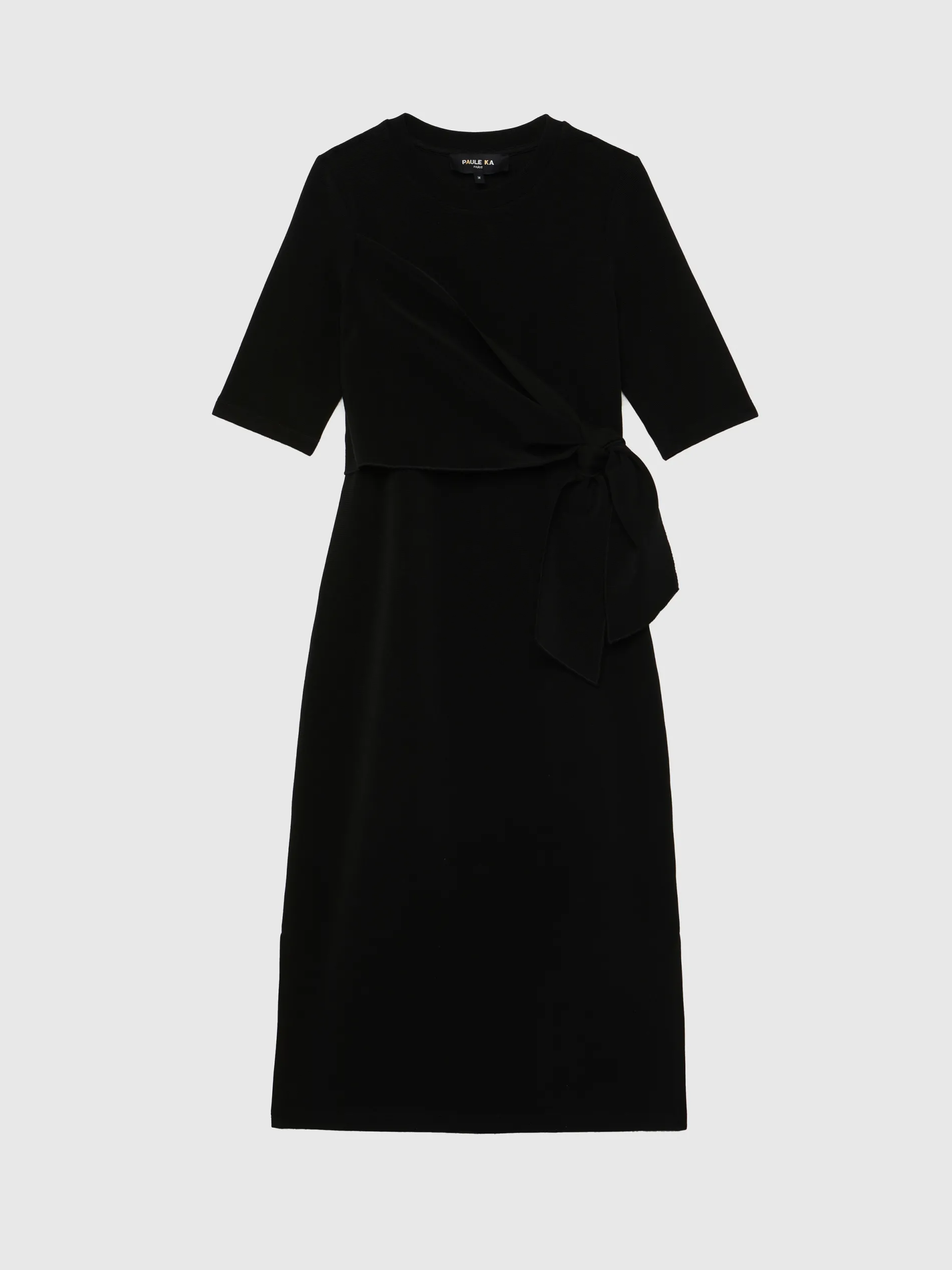Paule Ka Robe Mi-Longue Drapee En Jersey Ottoman<Femme Robes