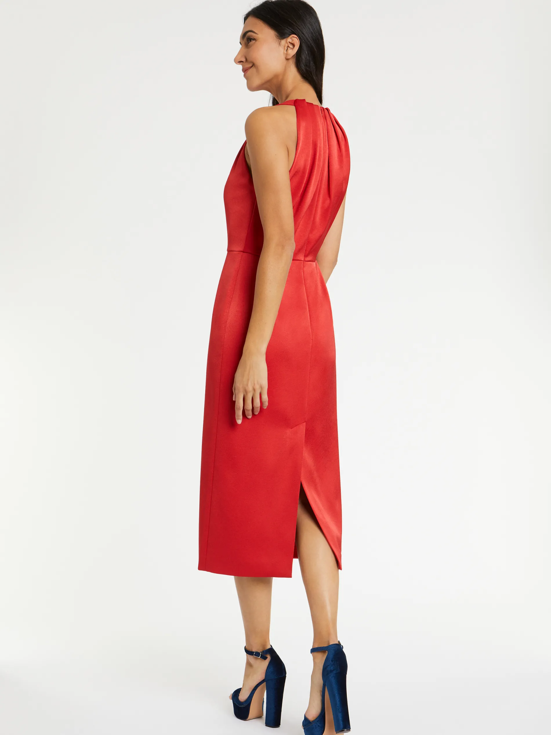 Paule Ka Robe Mi-Longue En Satin<Femme Robes