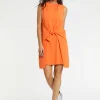 Paule Ka Robe Nouee En Crepe Envers Satin<Femme Robes
