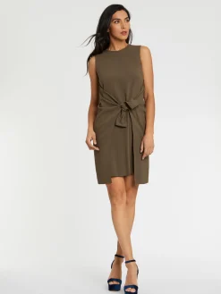 Paule Ka Robe Nouee En Crepe Envers Satin<Femme Robes