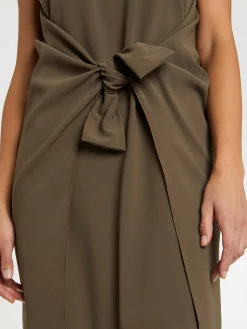 Paule Ka Robe Nouee En Crepe Envers Satin<Femme Robes