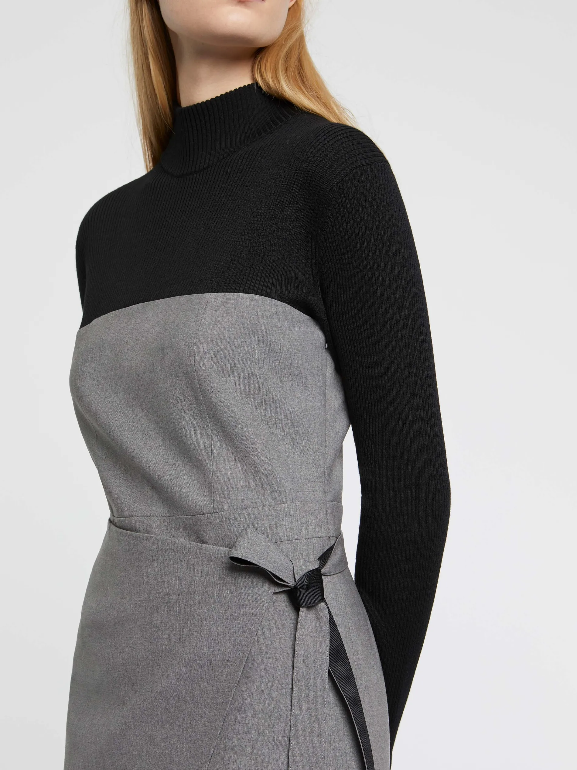 Paule Ka Robe Portefeuille En Laine<Femme Robes