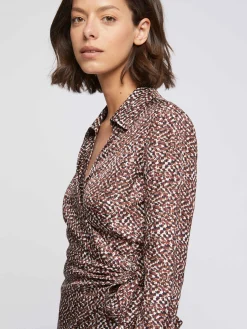 Paule Ka Robe Portefeuille En Soie Imprime Reptile<Femme Robes