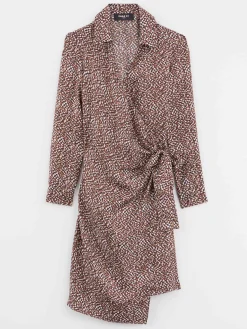 Paule Ka Robe Portefeuille En Soie Imprime Reptile<Femme Robes