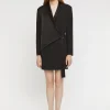 Paule Ka Robe Tailleur Cache-Coeur En Crepe Envers Satin<Femme Robes