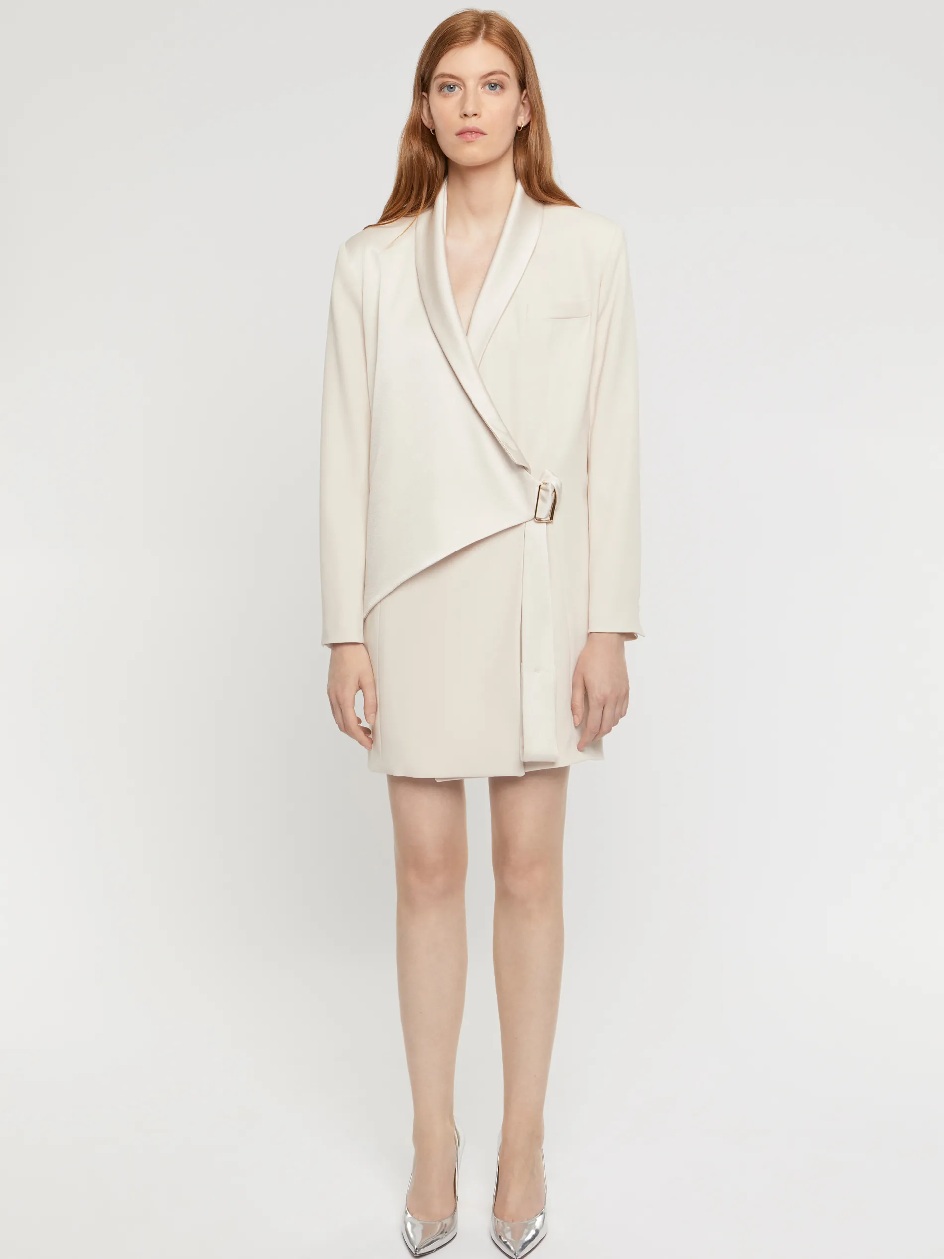 Paule Ka Robe Tailleur Cache-Coeur En Crepe Envers Satin<Femme Robes