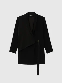 Paule Ka Robe Tailleur Cache-Coeur En Crepe Envers Satin<Femme Robes