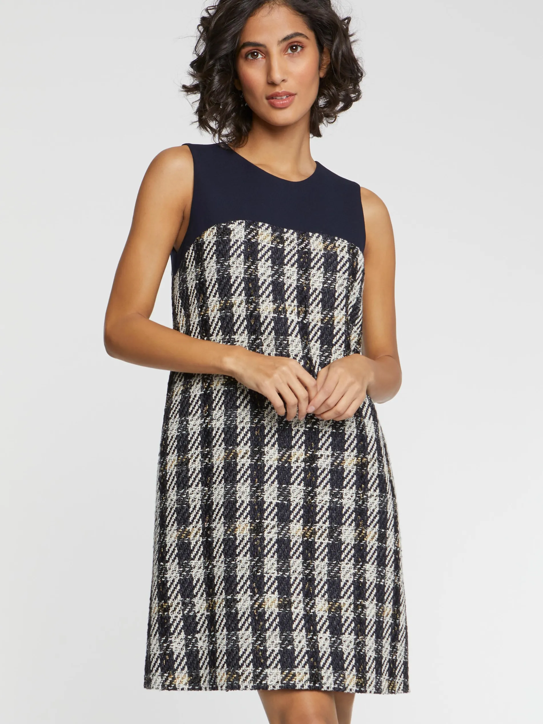 Paule Ka Robe Trapeze A Motif Pied-De-Coq<Femme Robes