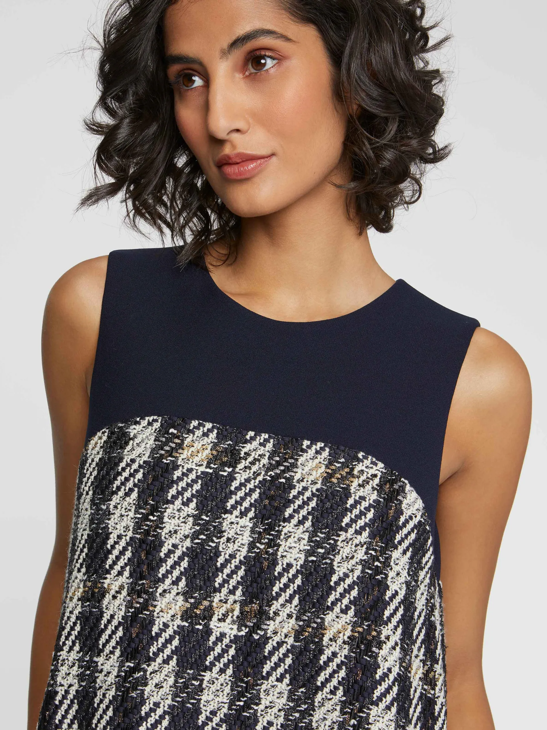 Paule Ka Robe Trapeze A Motif Pied-De-Coq<Femme Robes