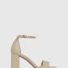 Paule Ka Sandales A Talon En Cuir Lisse<Femme Accessoires