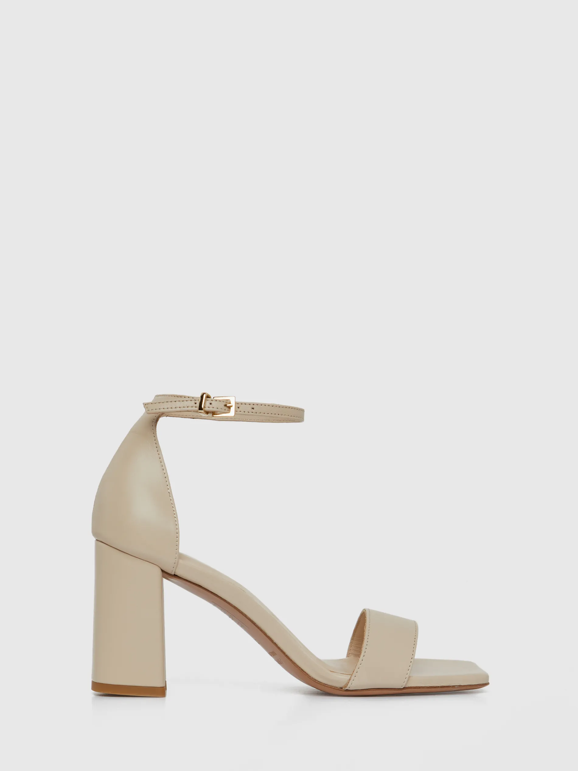 Paule Ka Sandales A Talon En Cuir Lisse<Femme Accessoires