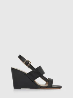 Paule Ka Sandales Compensees En Cuir Lisse<Femme Accessoires