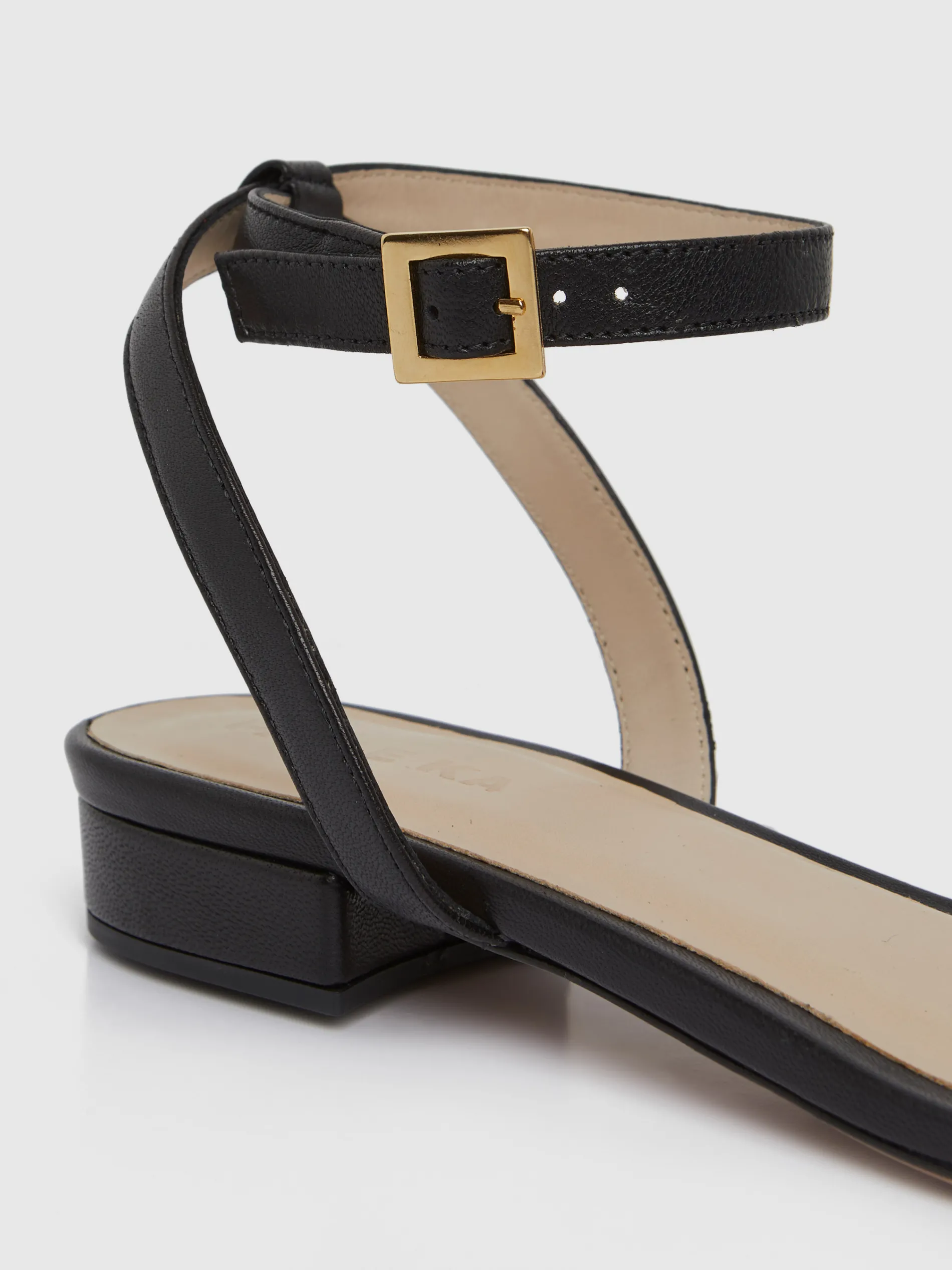 Paule Ka Sandales Plates En Cuir Lisse<Femme Accessoires