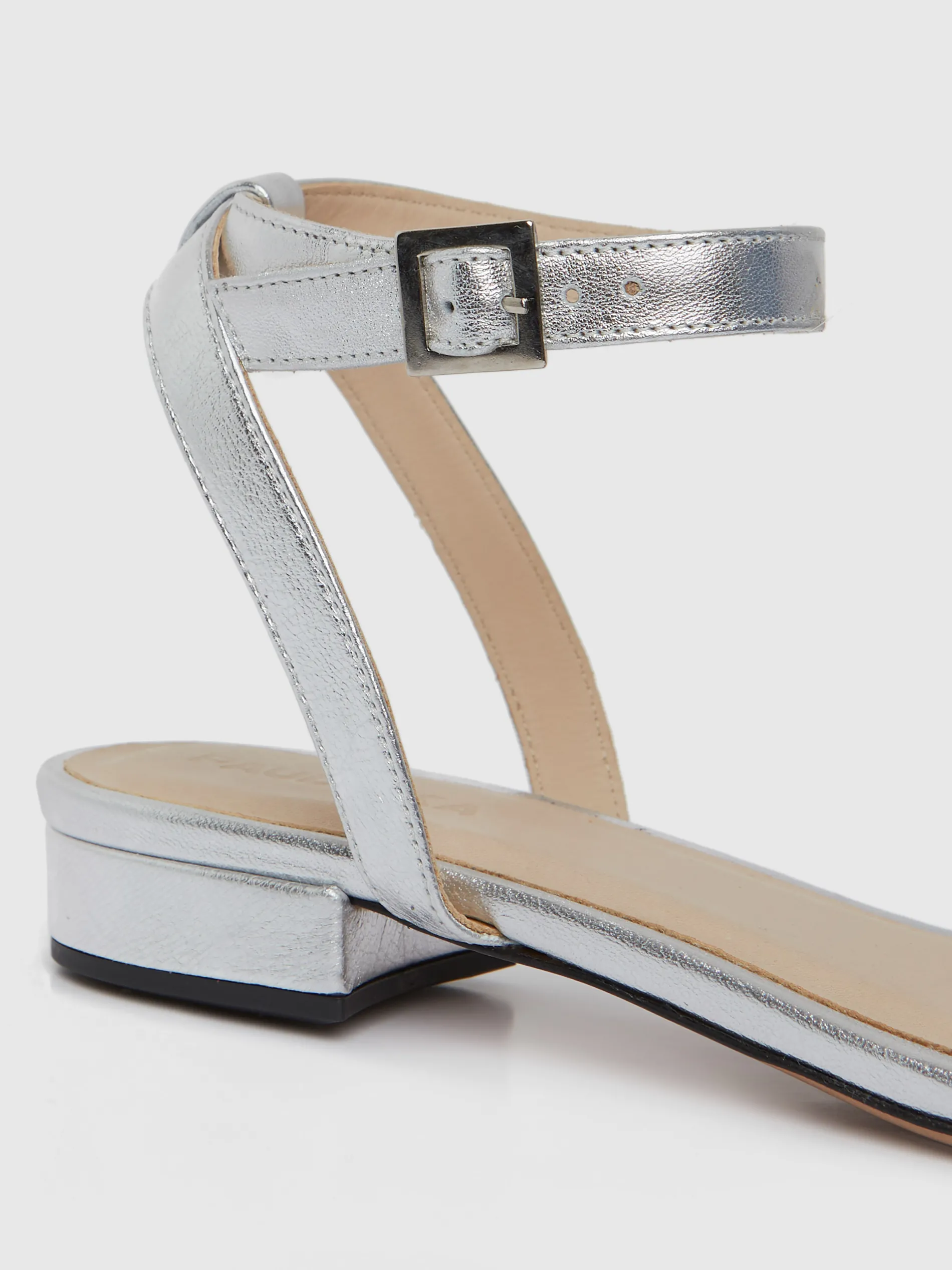 Paule Ka Sandales Plates En Cuir Lisse<Femme Accessoires