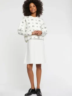 Paule Ka Sweat-Shirt Brode En Double Jersey<Femme Pulls Et Cardigans