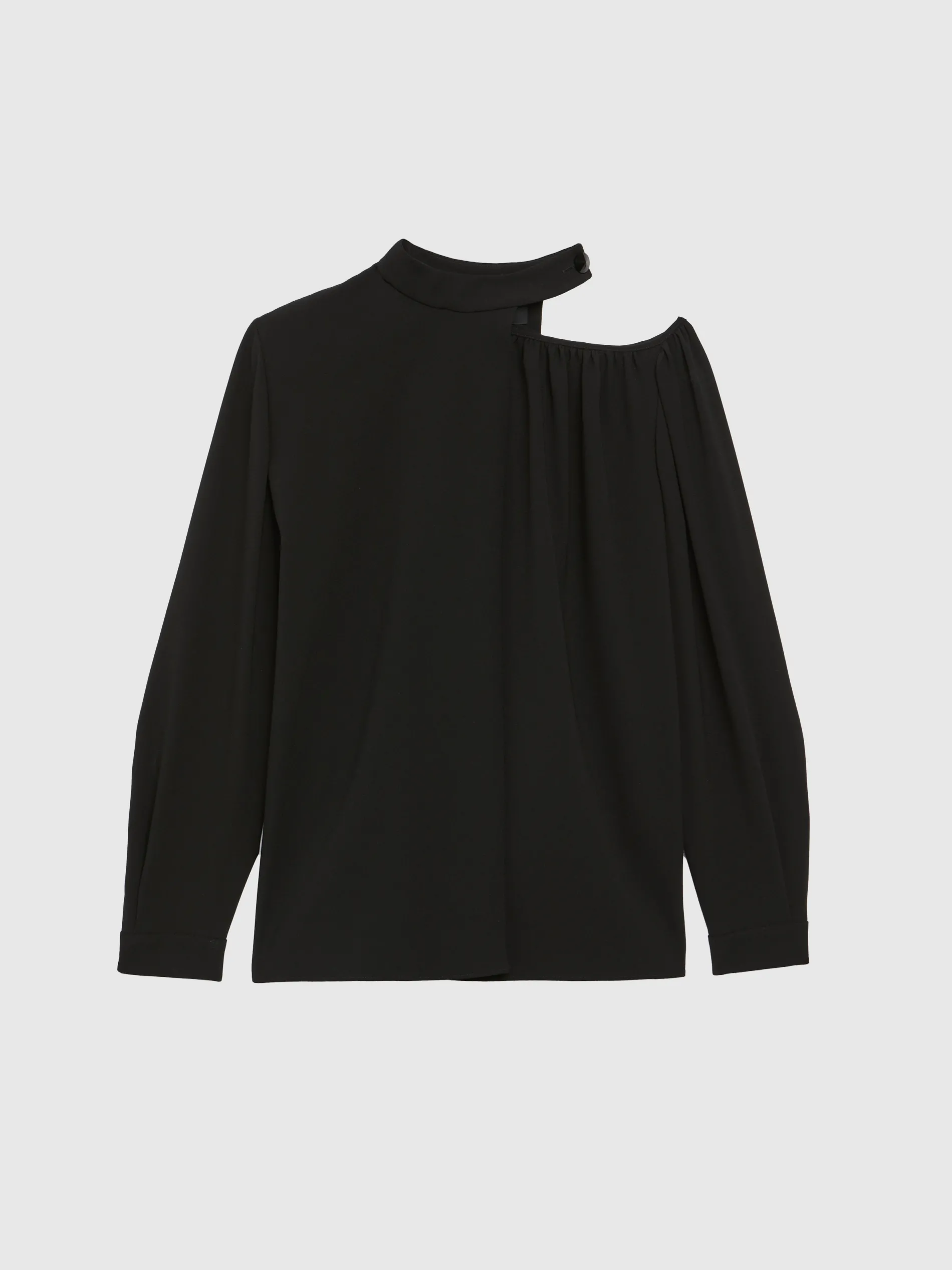 Paule Ka Top A Encolure Graphique En Crepe Envers Satin<Femme Tops