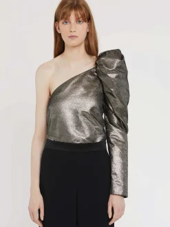 Paule Ka Top Asymetrique En Lame<Femme Tops