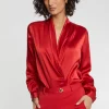 Paule Ka Top Croise En Soie<Femme Tops