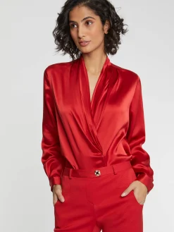 Paule Ka Top Croise En Soie<Femme Tops