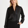 Paule Ka Top Croise En Soie<Femme Tops
