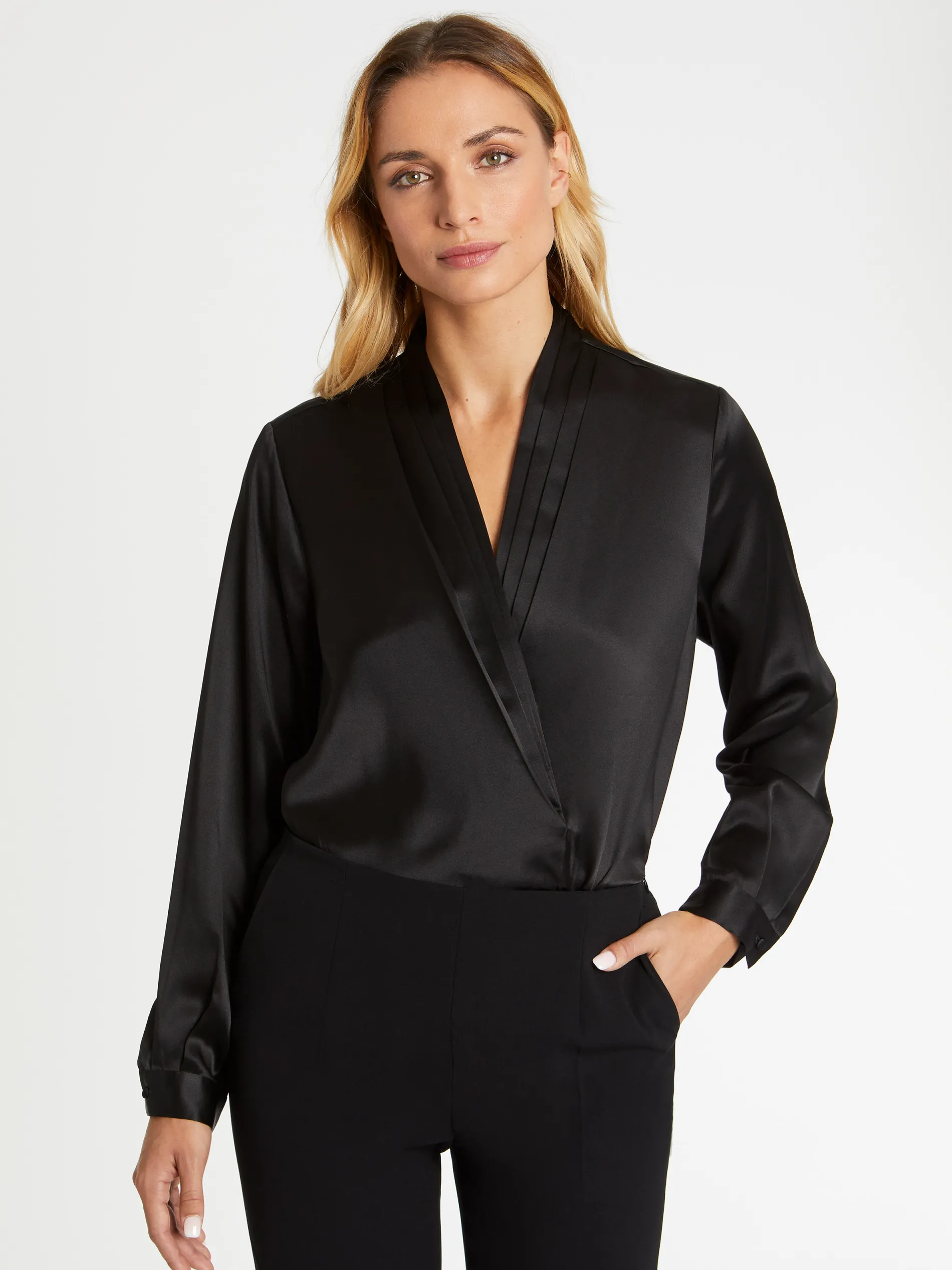 Paule Ka Top Croise En Soie<Femme Tops