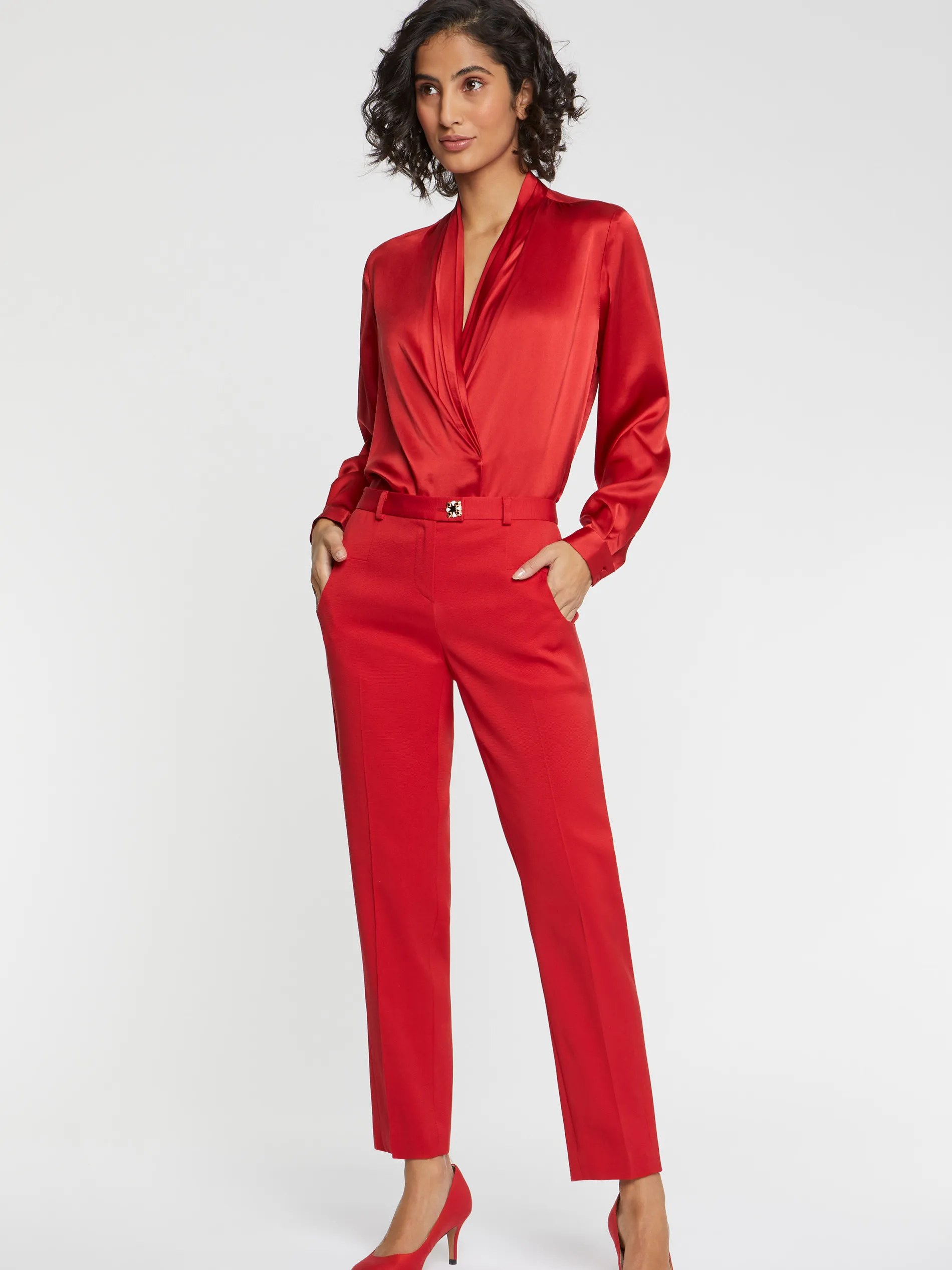 Paule Ka Top Croise En Soie<Femme Tops