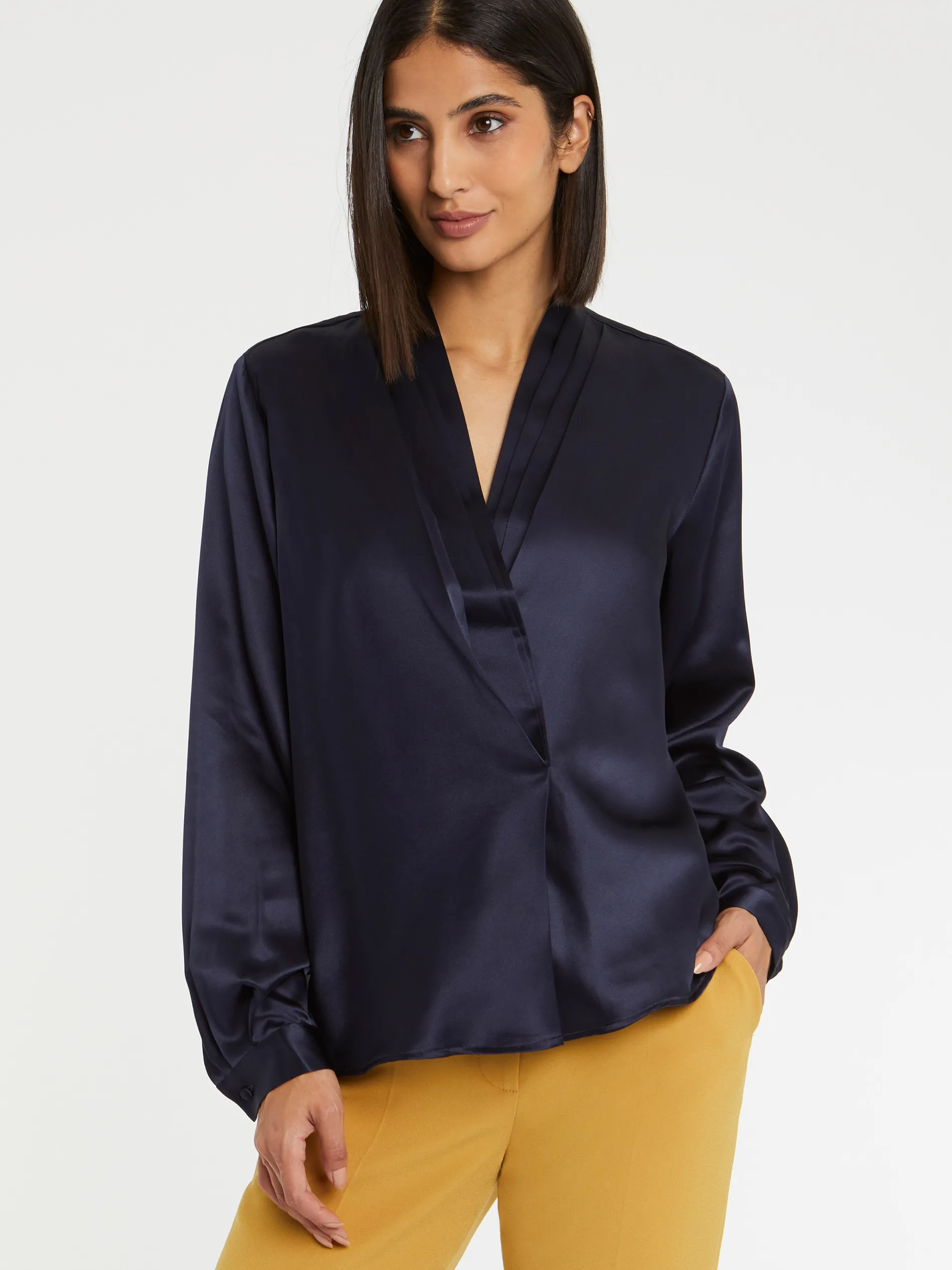 Paule Ka Top Croise En Soie<Femme Tops