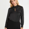 Paule Ka Top En Soie A Col Montant<Femme Tops