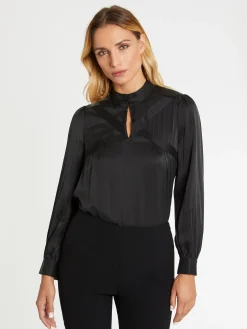 Paule Ka Top En Soie A Col Montant<Femme Tops