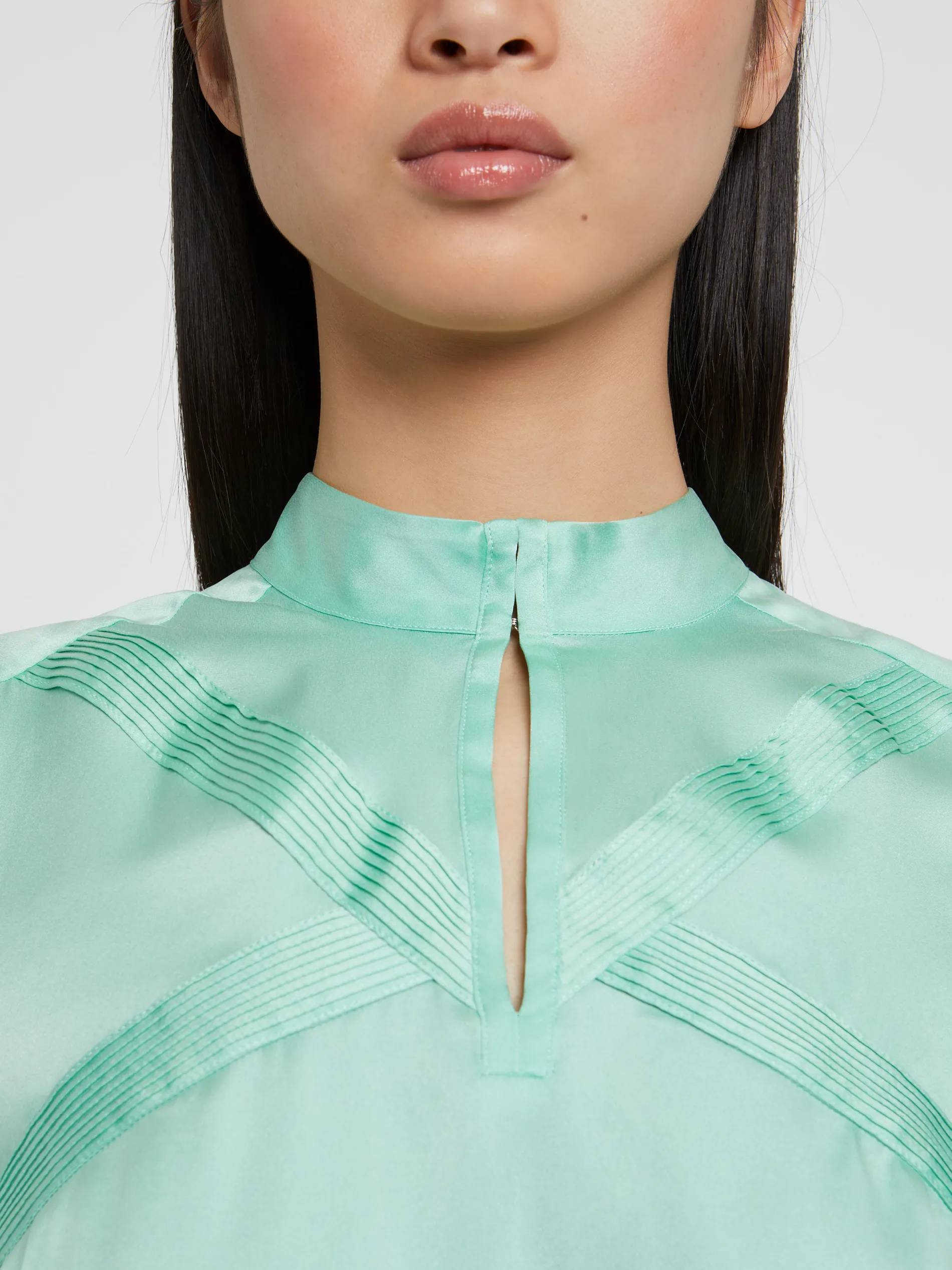 Paule Ka Top En Soie A Col Montant<Femme Tops
