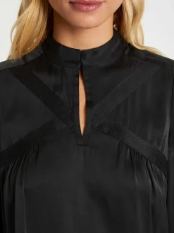 Paule Ka Top En Soie A Col Montant<Femme Tops