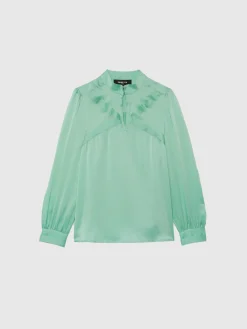 Paule Ka Top En Soie A Col Montant<Femme Tops